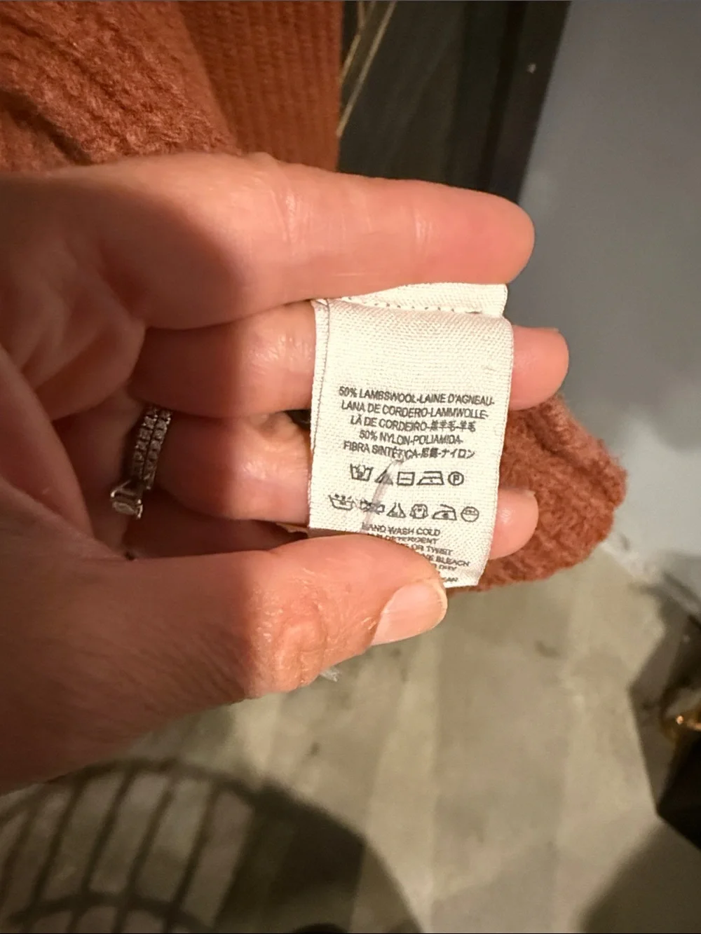 Free People Sleeveless Cowl Neck Sweater Vest in Rust Orange